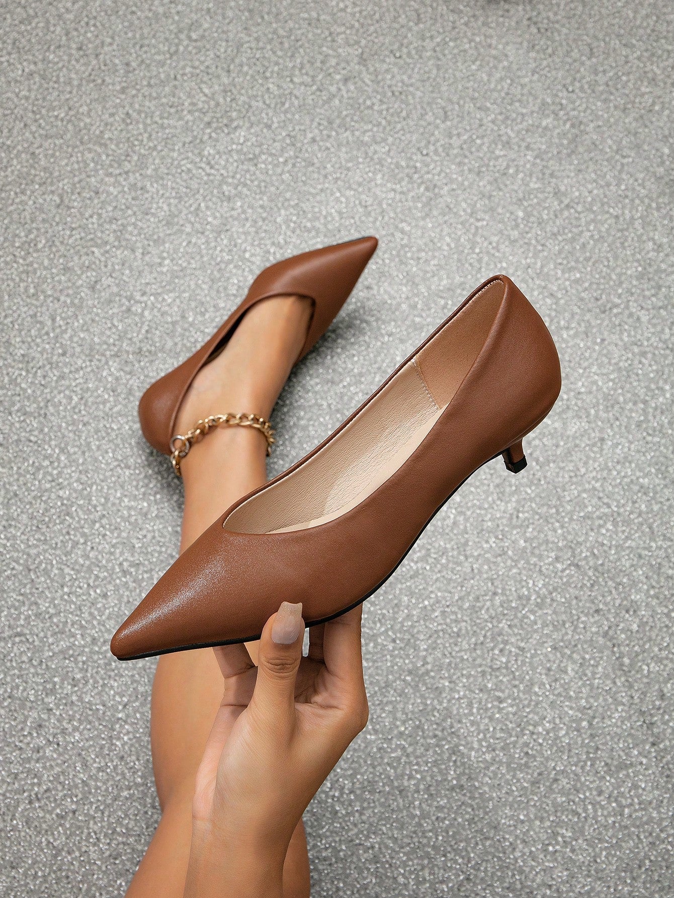 Elegant Brown Pumps For Women