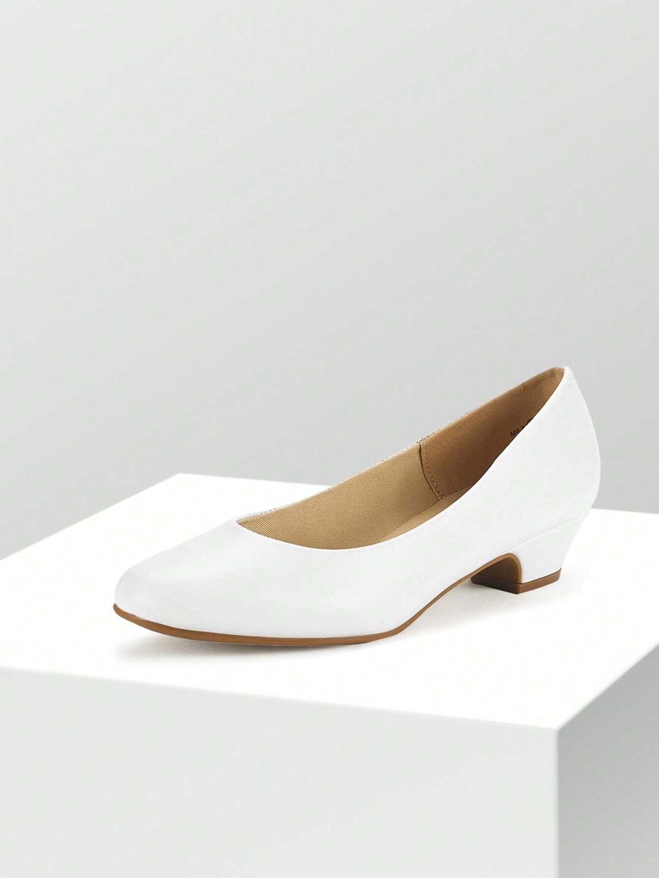 Women's Low Chunky Heel Fashionable Shoes For Work & Formal Occasions