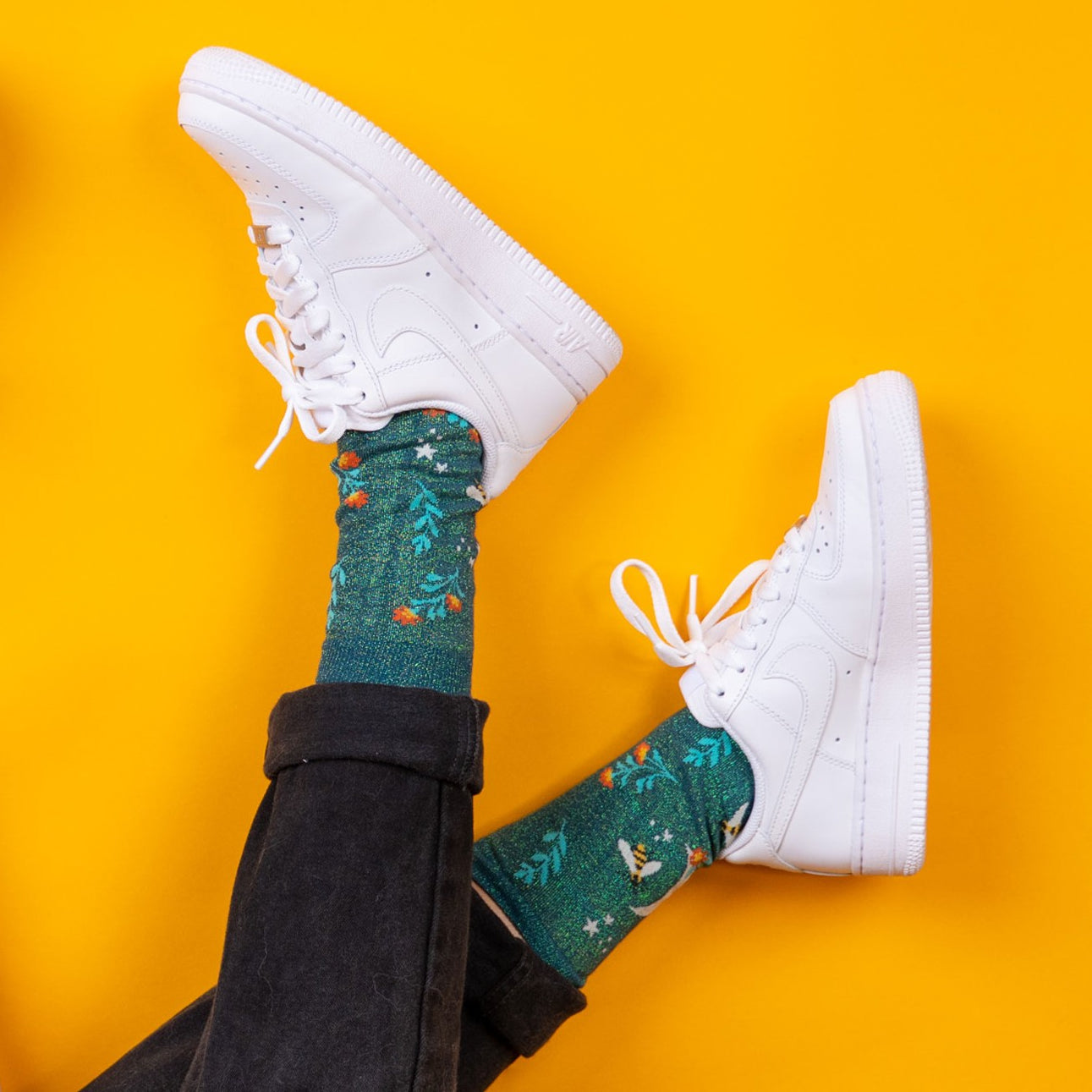 Bee Dazzling Crew Socks