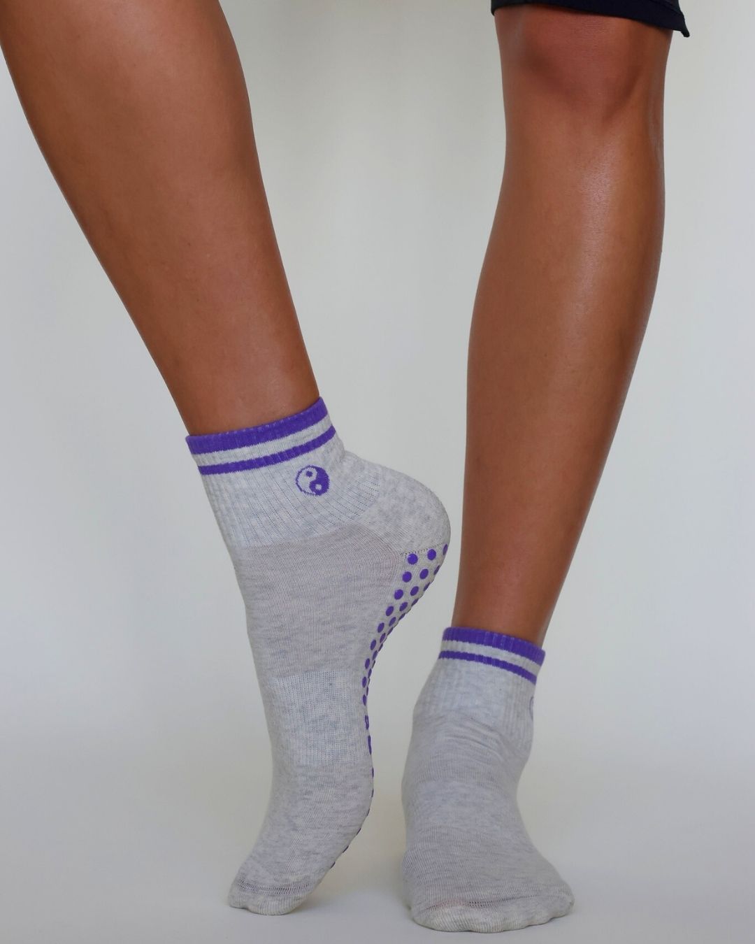 The Yin Yang Shortie Grip Socks