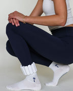 The Palm Shortie Grip Socks - White