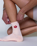 The Hibiscus Grip Socks