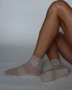 The Palm Shortie Grip Socks - Tan