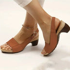 Comfy Elegant Women's Low Chunky Heel Shoes