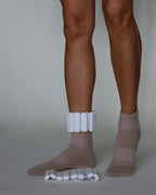The Palm Shortie Grip Socks - Tan