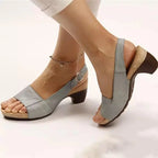 Comfy Elegant Women's Low Chunky Heel Shoes