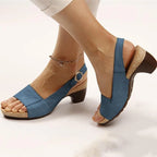 Comfy Elegant Women's Low Chunky Heel Shoes