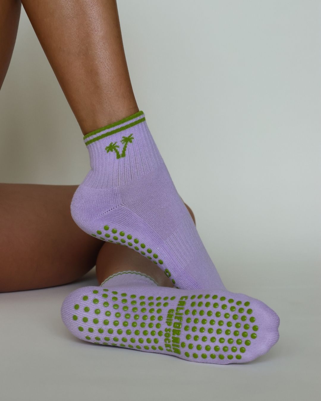 The Double Palm Shortie Grip Socks