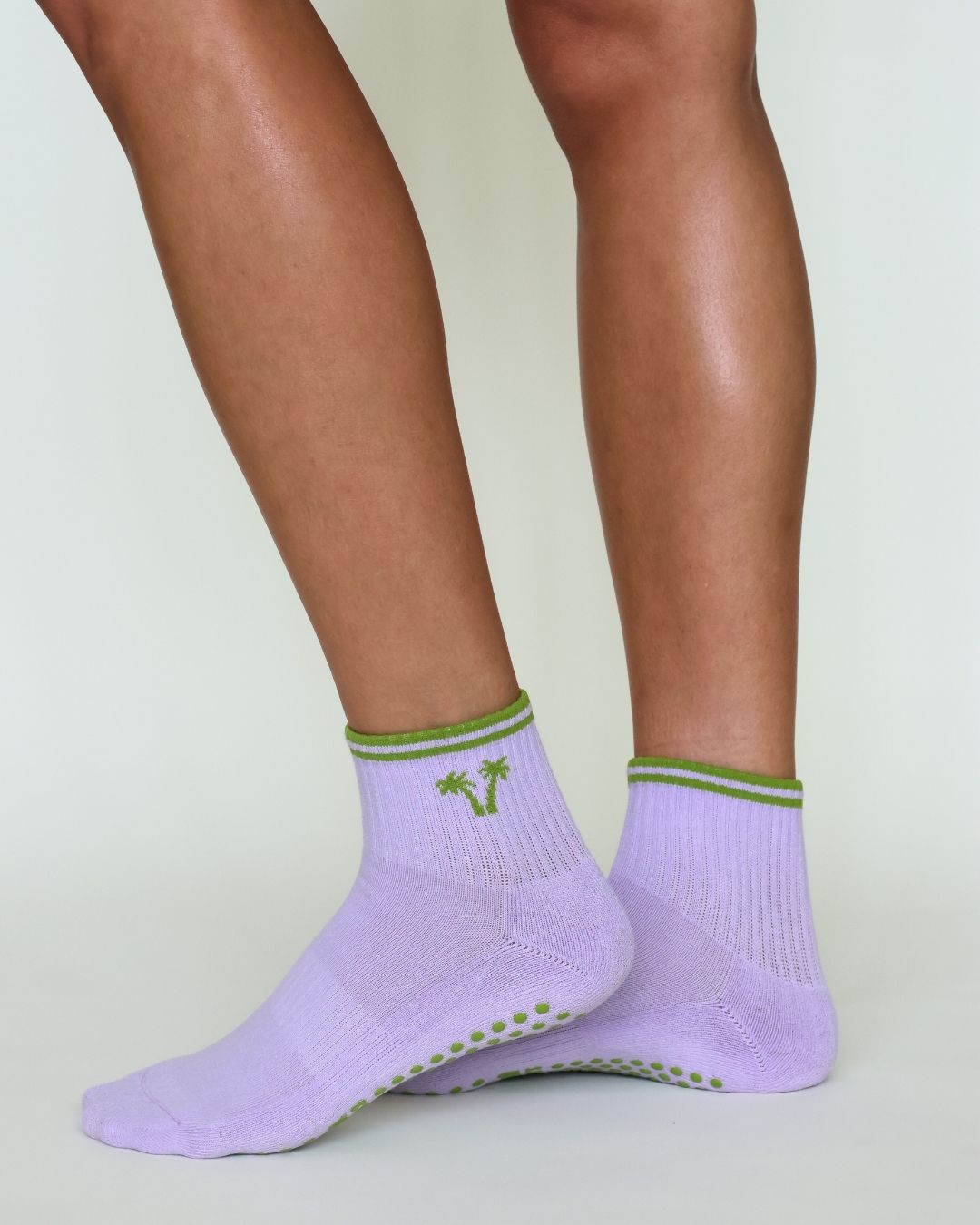 The Double Palm Shortie Grip Socks