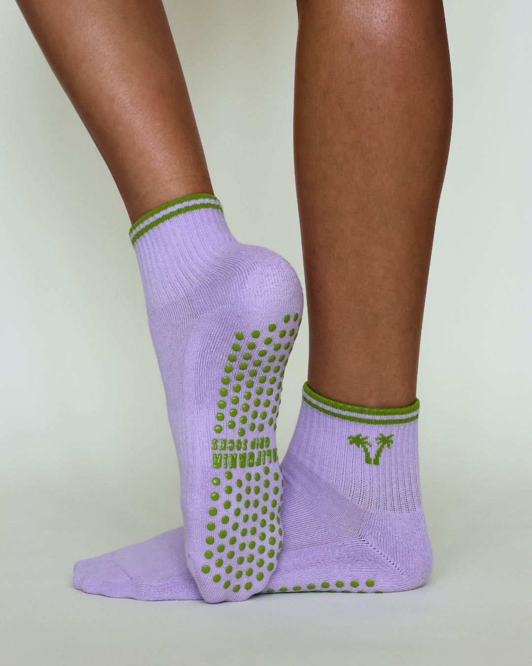 The Double Palm Shortie Grip Socks