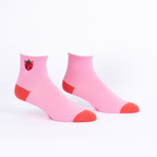 Strawberry Cat Quarter Socks