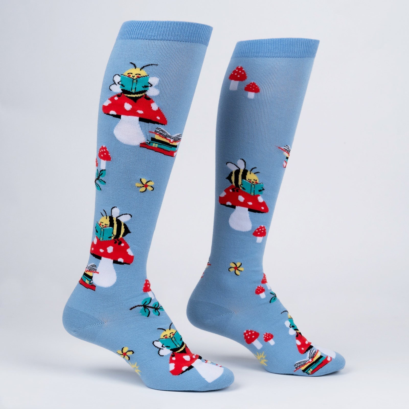 I’d Rather Bee Reading Knee High Socks