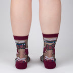 A Novel Idea Sheer Crew Socks