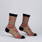 Bite Me Sheer Crew Socks