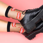 Bite Me Sheer Crew Socks