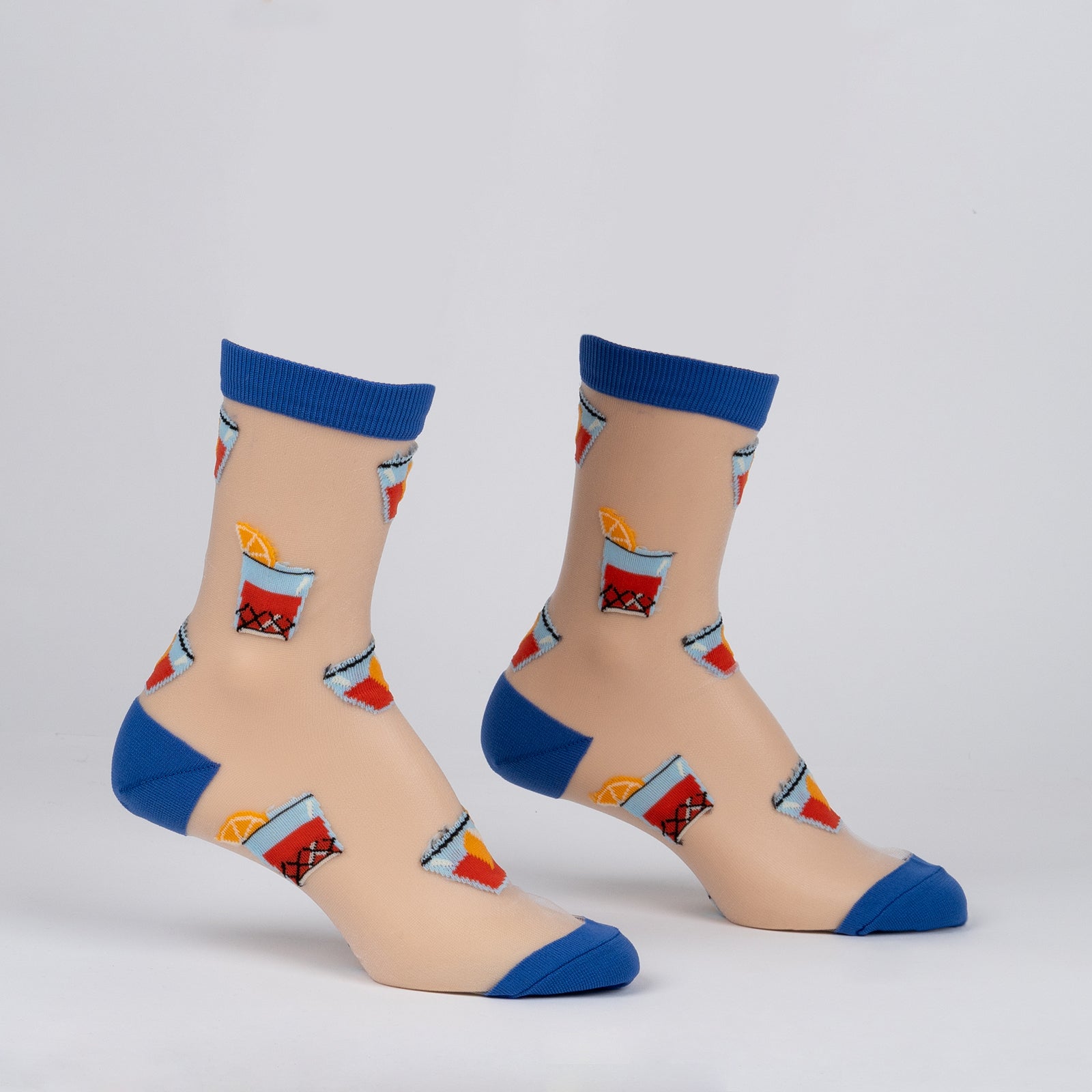You're Never Lonely with a Negroni Sheer Crew Socks