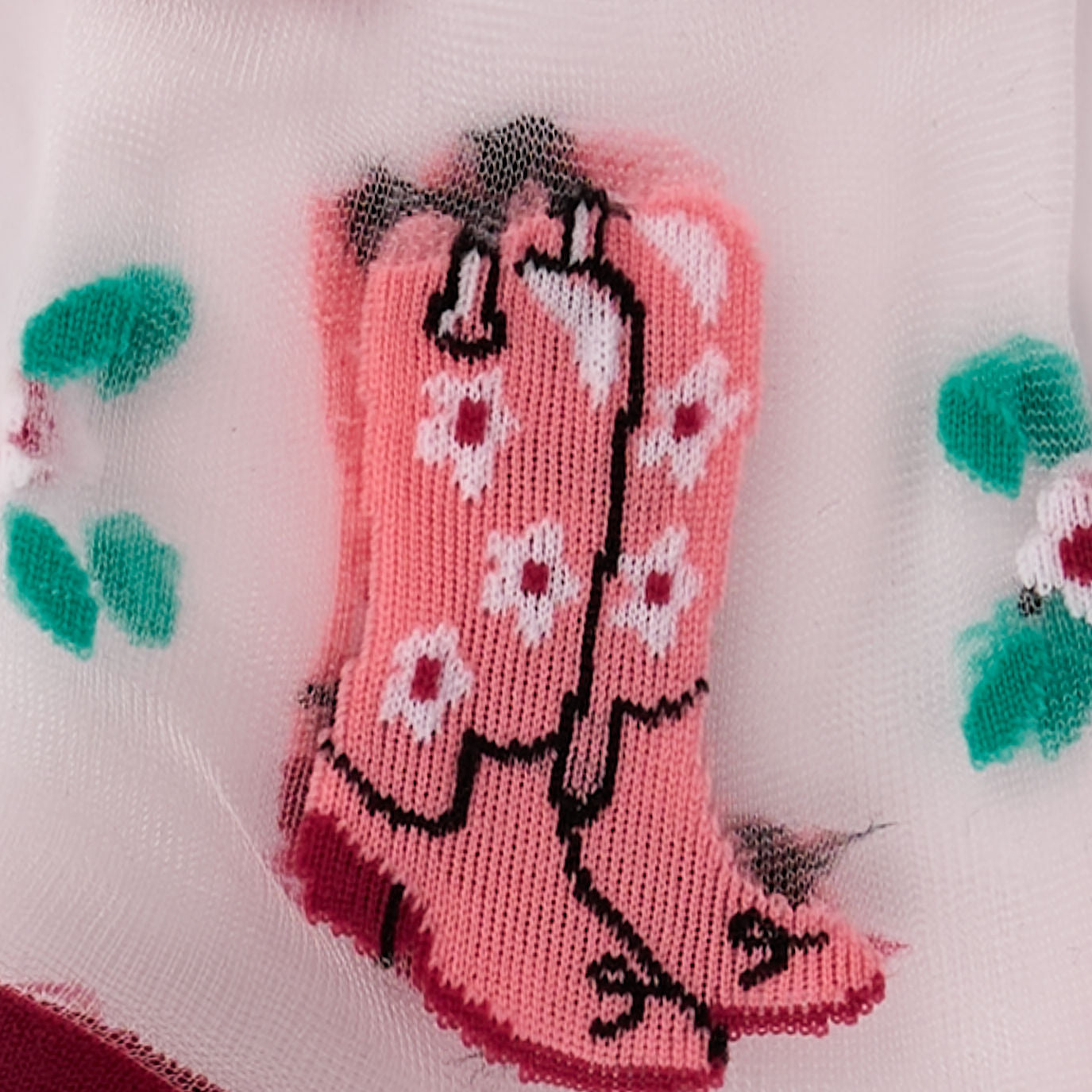 These Boots Were Made for Walking Sheer Crew Socks