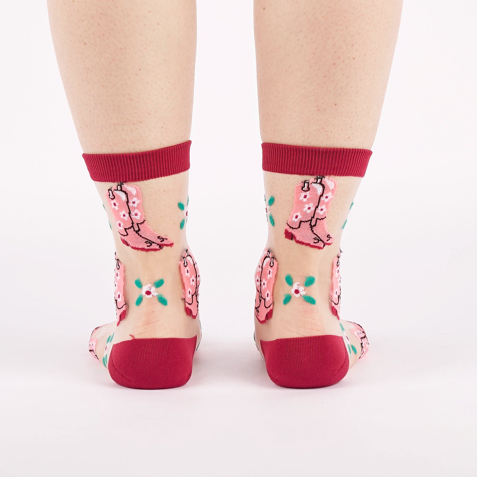 These Boots Were Made for Walking Sheer Crew Socks