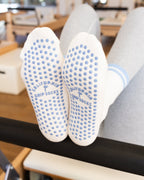 The Classic Grip Socks - Blue Stripes