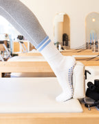 The Classic Grip Socks - Blue Stripes
