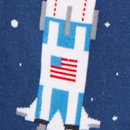 3, 2, 1, Lift Off Men's Crew Socks