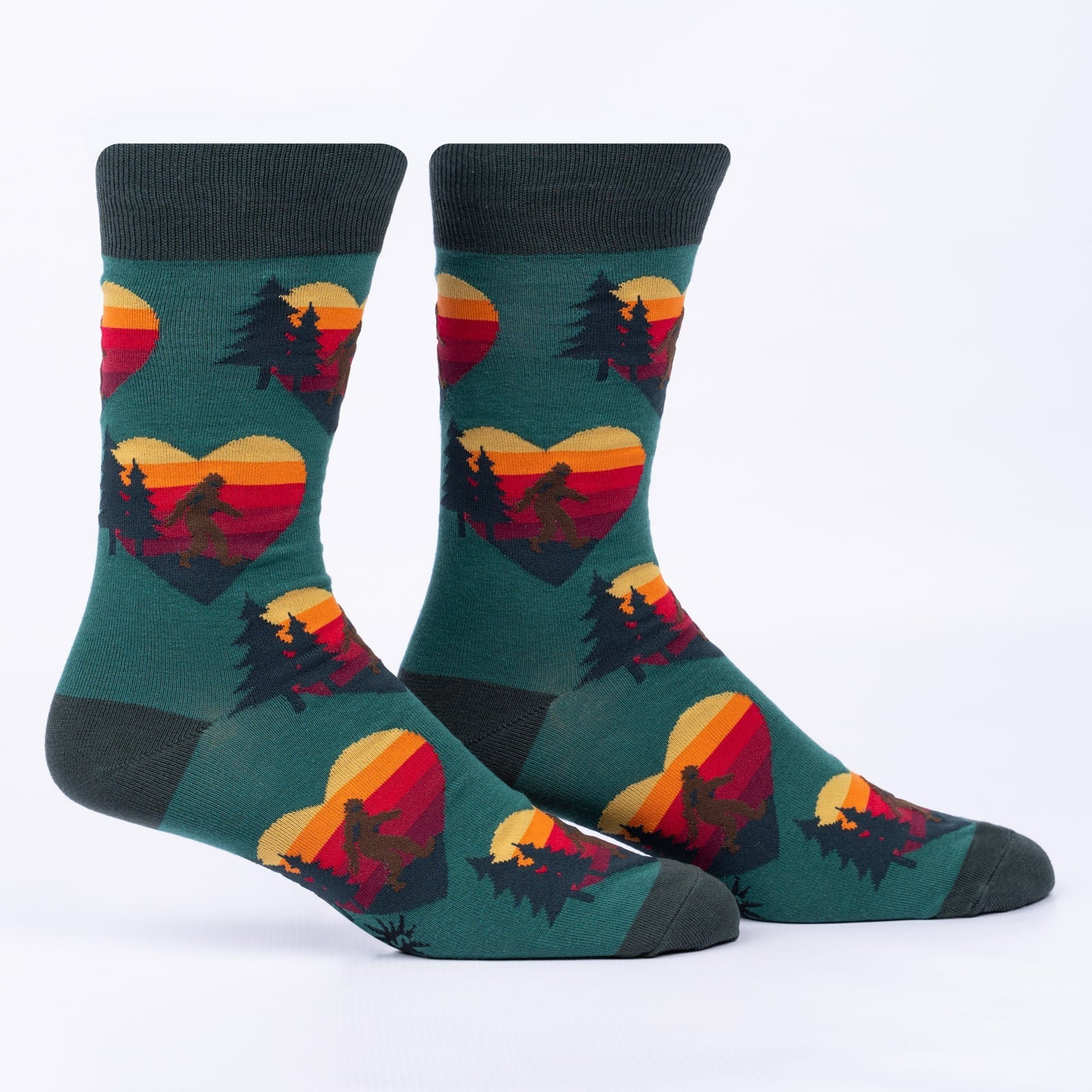 Bigfoot, Big Heart Crew Socks