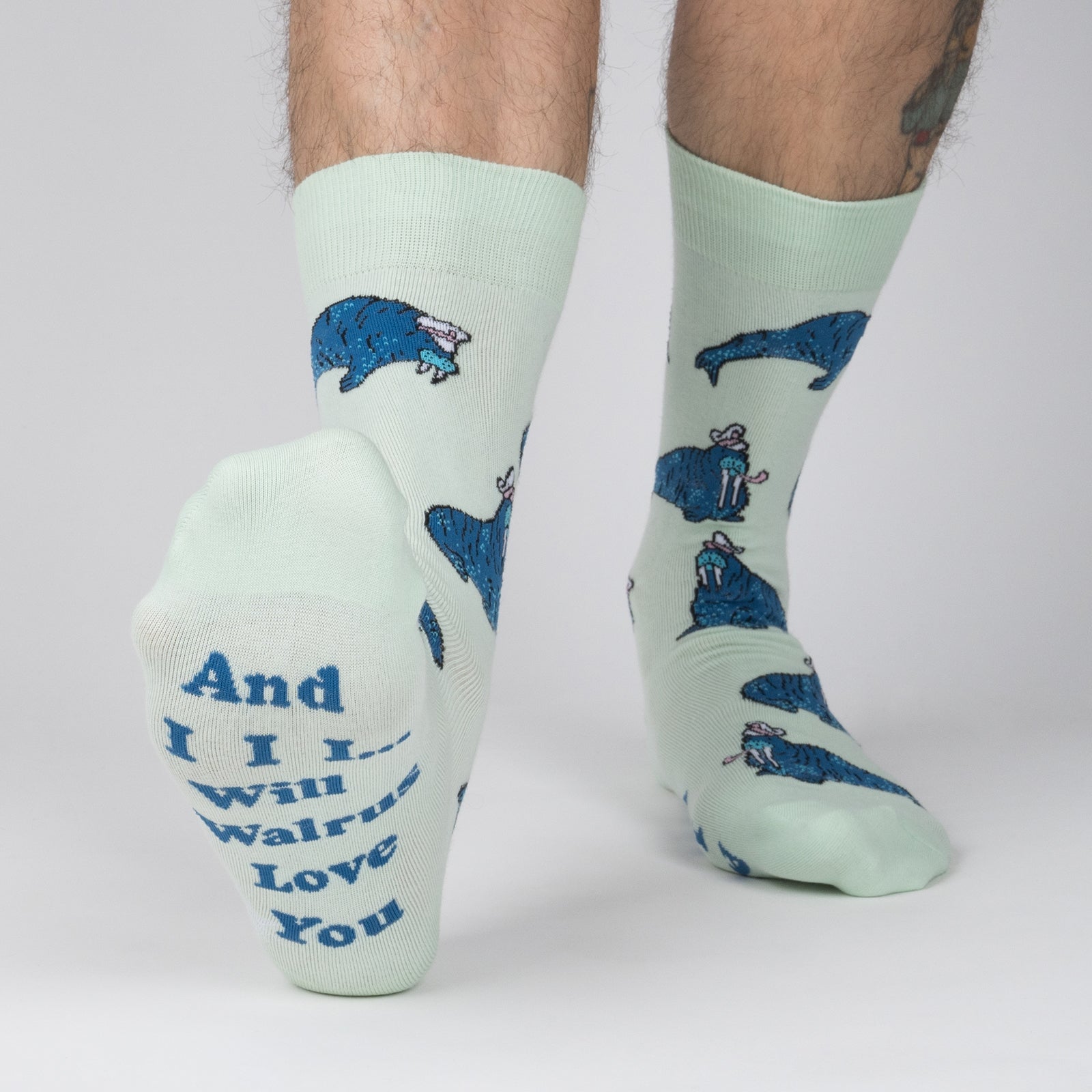 And I Will Walrus Love You Men's Crew Socks