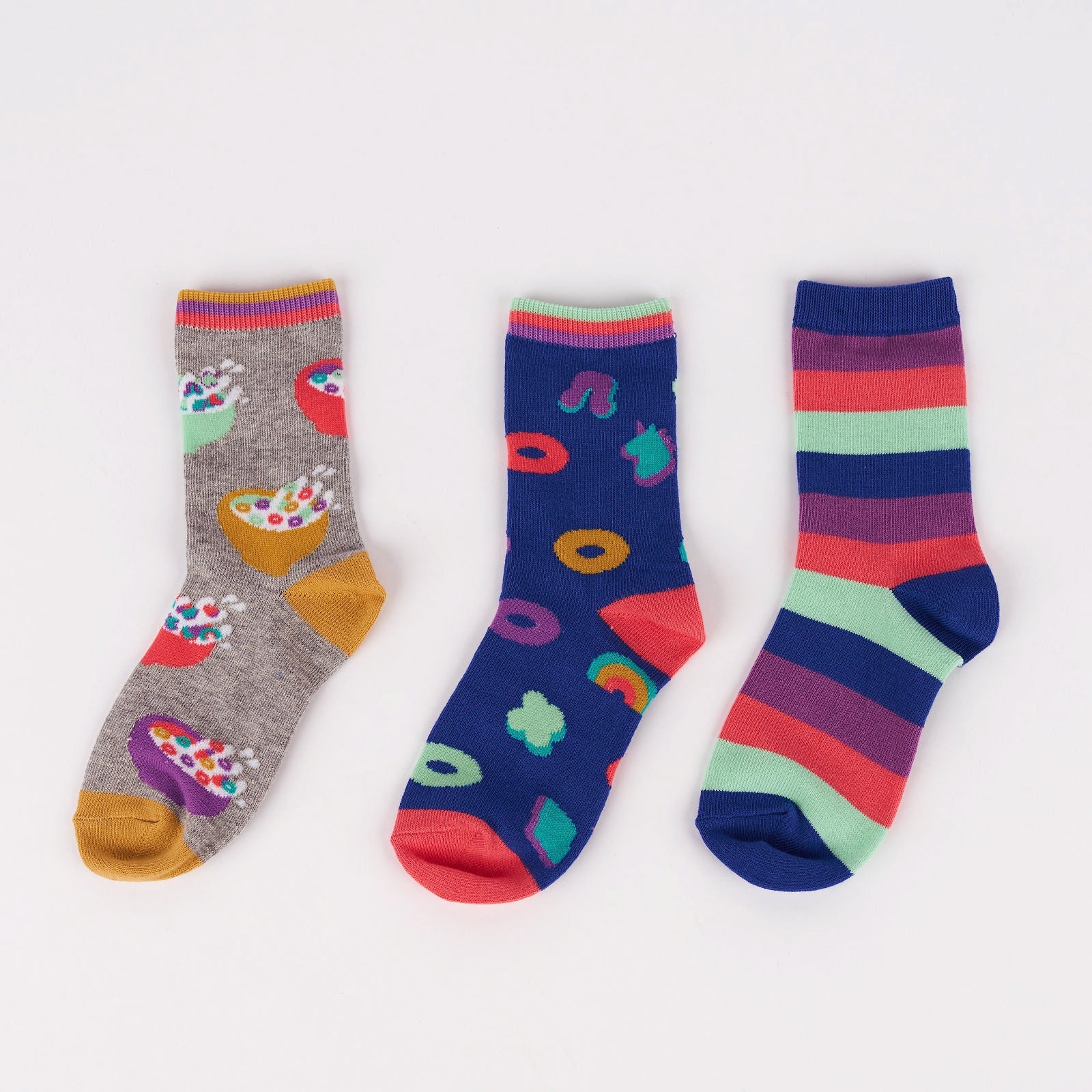 Cereal-ously the Best Junior Crew Socks 3-Pack