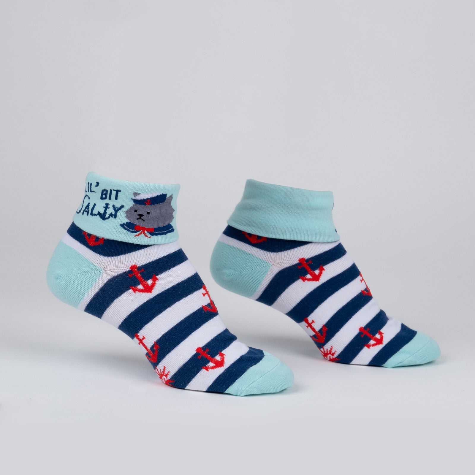 Lil' Bit Salty Turn Cuff Socks
