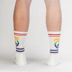 Give Peace a Chance Ribbed Crew Socks