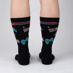 Press Play Ribbed Crew Socks