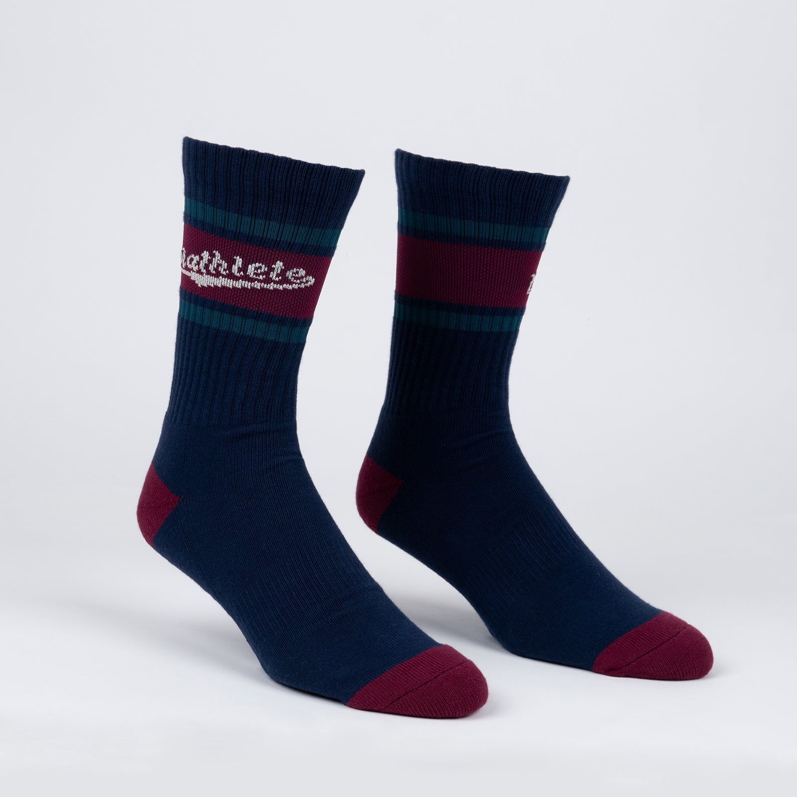Mathlete Ribbed Crew Socks