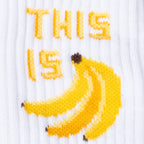 This Is Bananas Ribbed Crew Socks