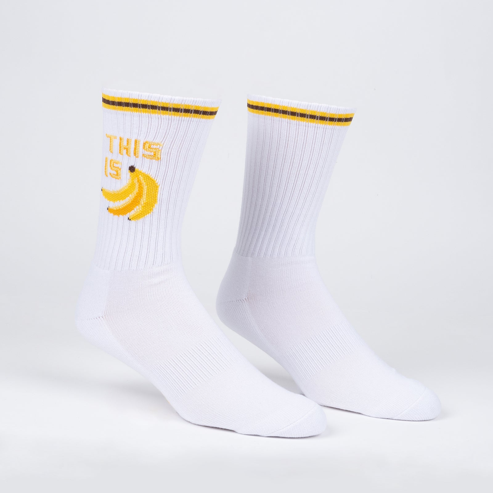 This Is Bananas Ribbed Crew Socks