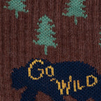 Go Wild Ribbed Crew Socks