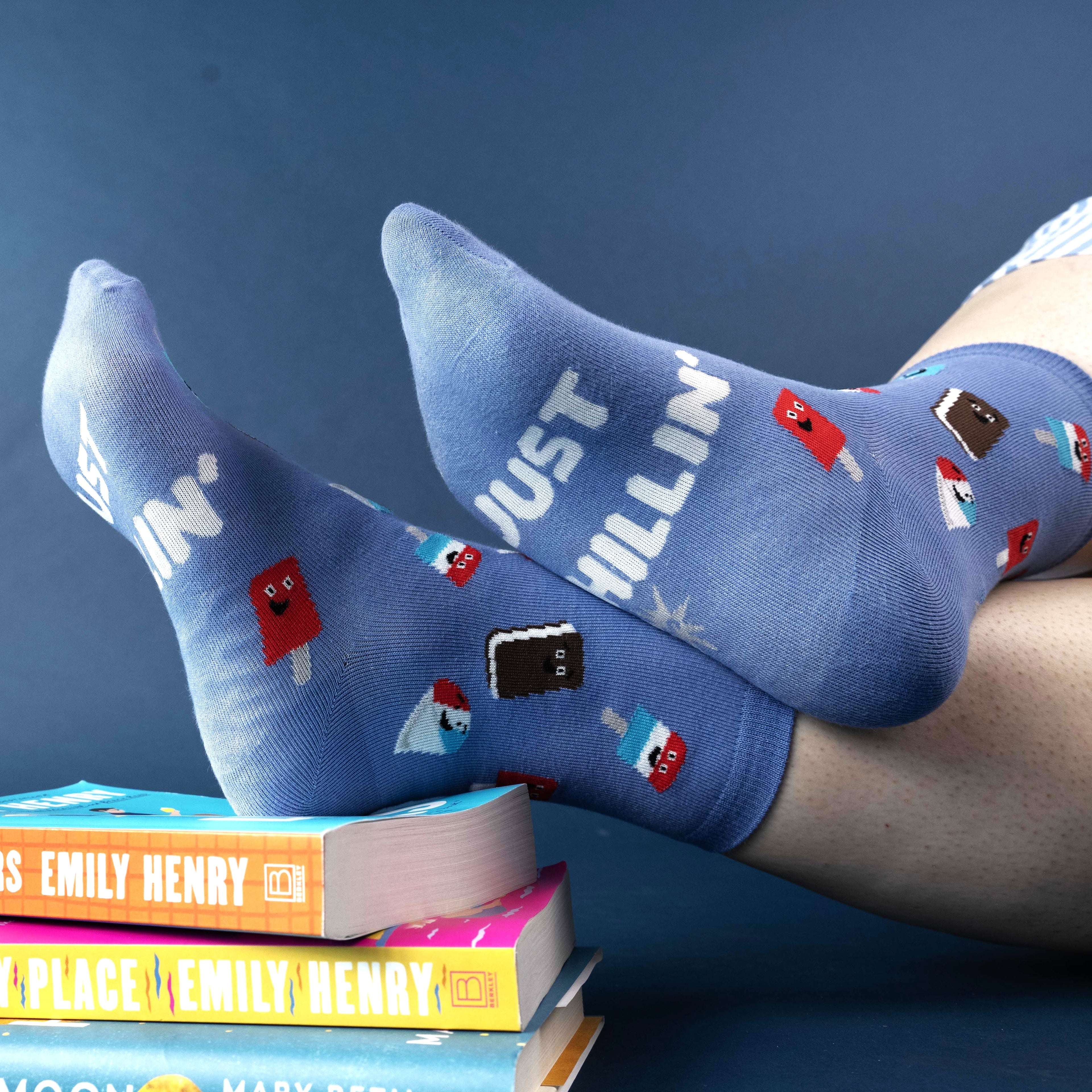Just Chillin' Crew Socks