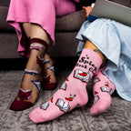 A Novel Idea Sheer Crew Socks