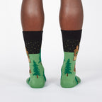 Sasquatch Camp Out Men's Crew Socks