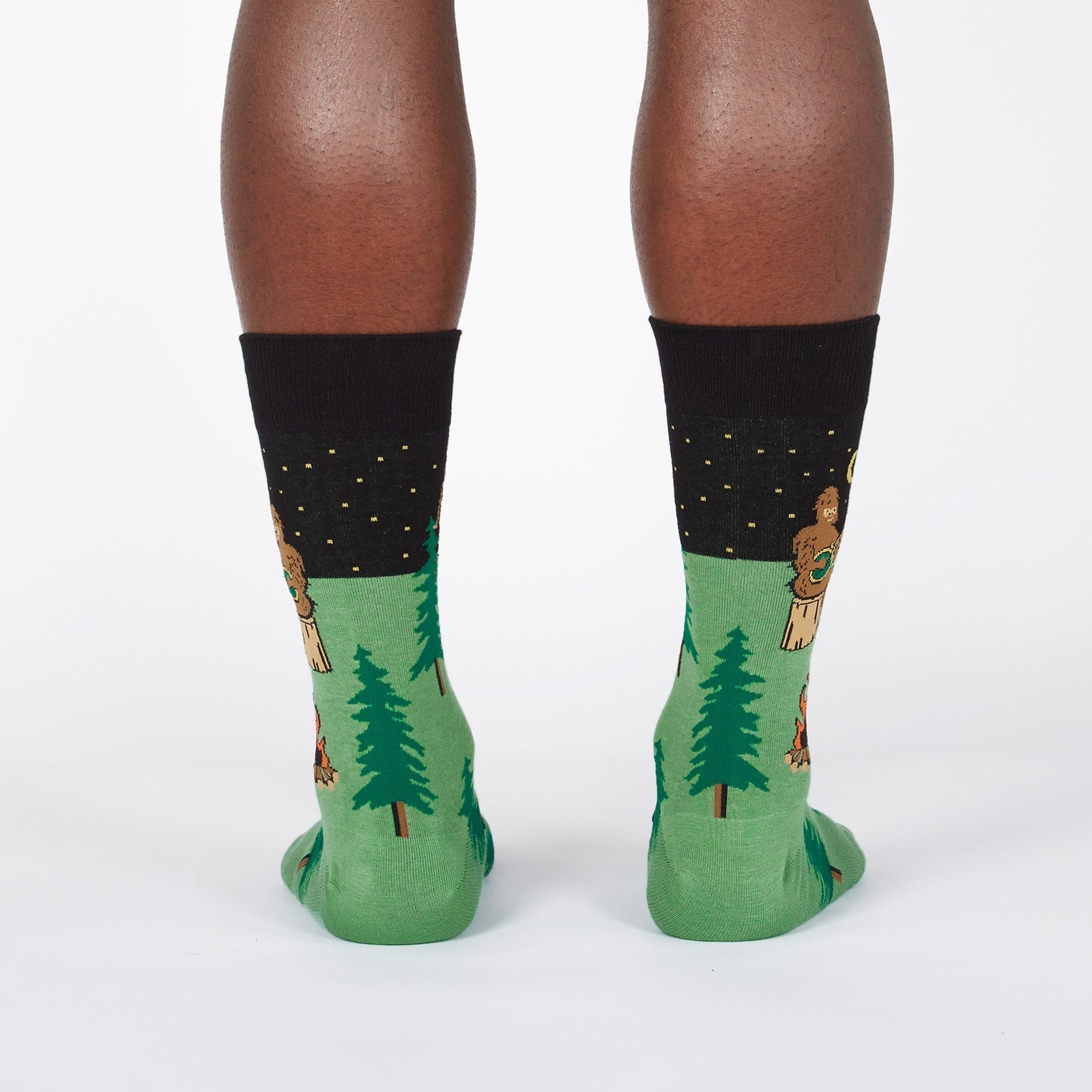 Sasquatch Camp Out Men's Crew Socks