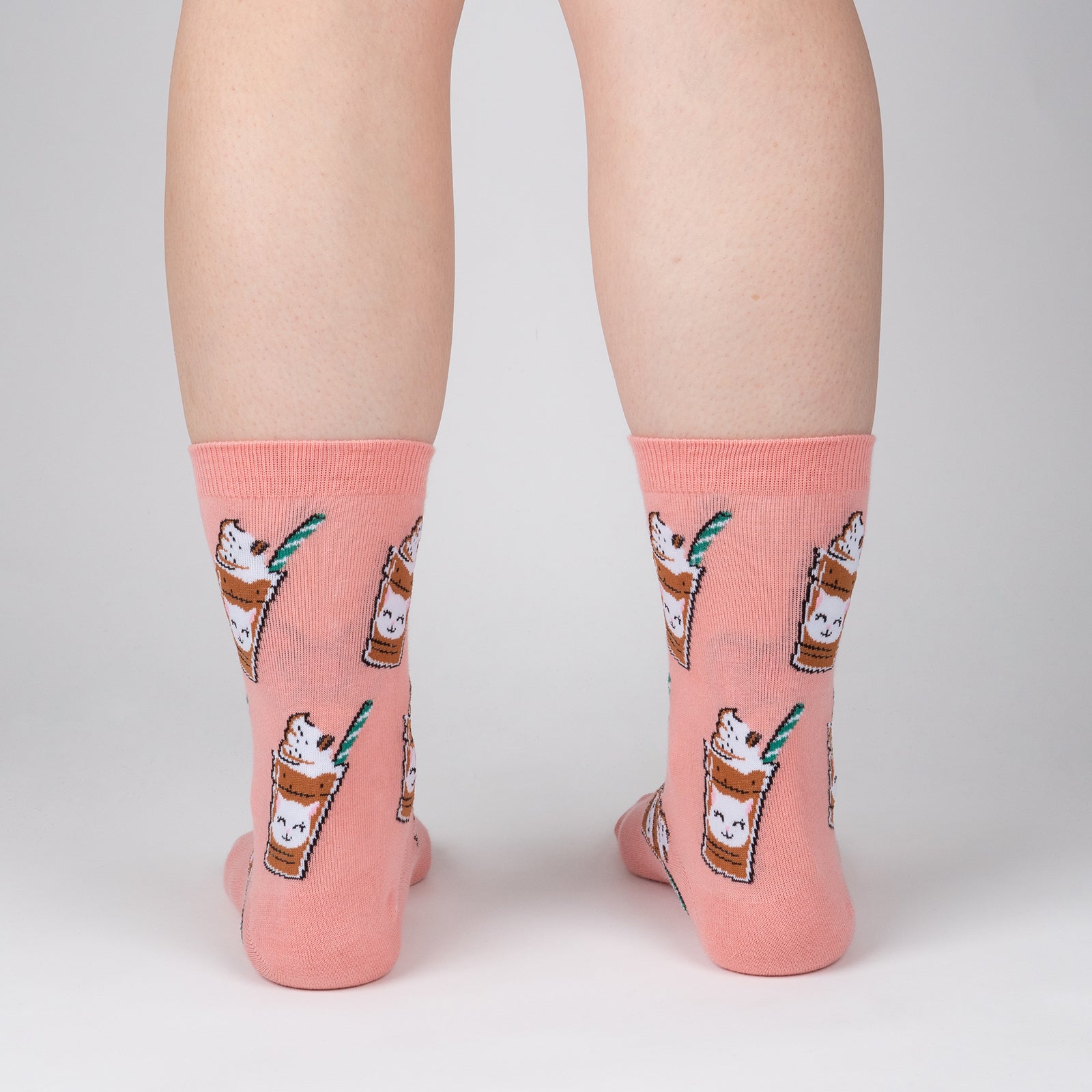 Cat-puccino Crew Socks