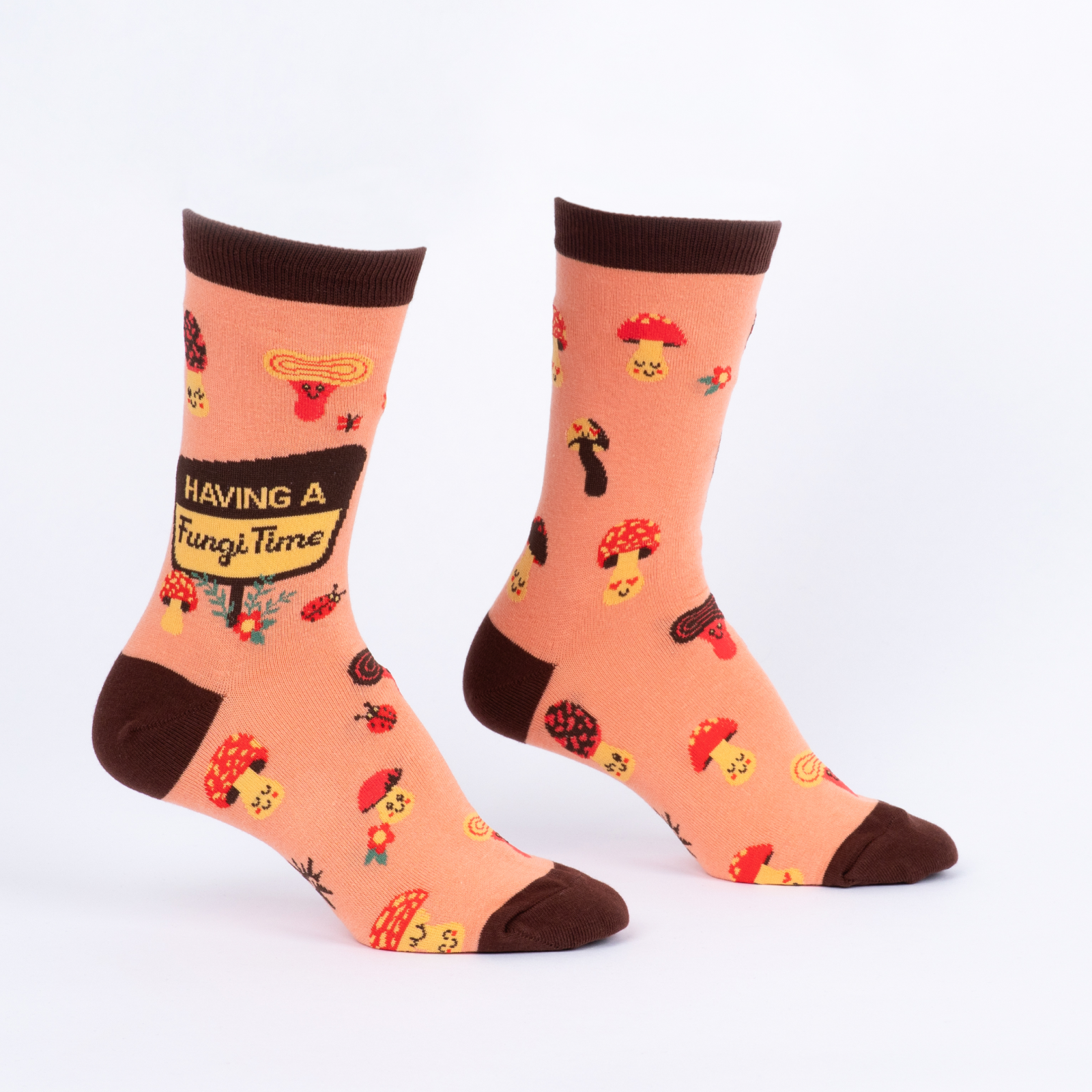 Having a Fungi Time Crew Socks