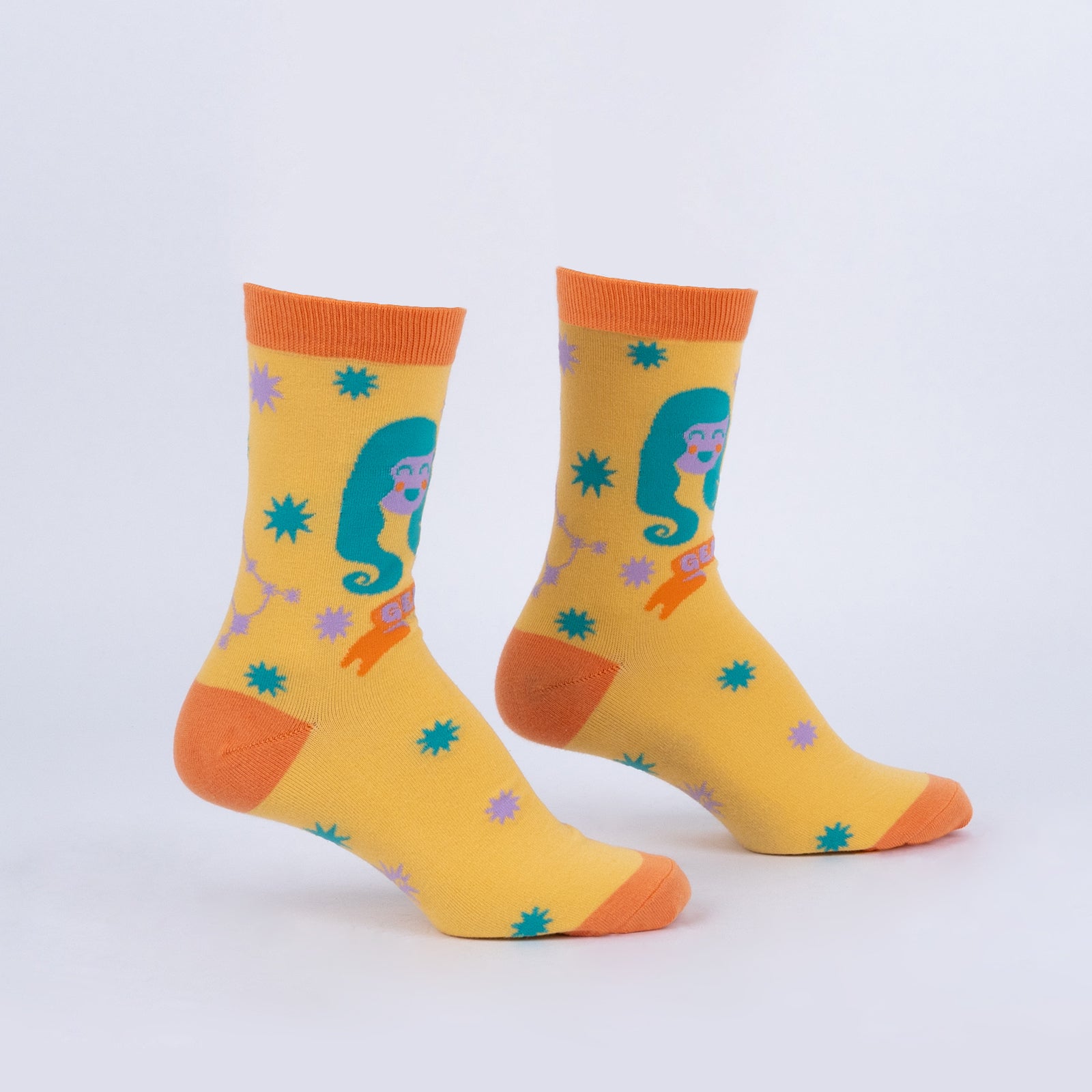 Gemini Greeting Card with Socks