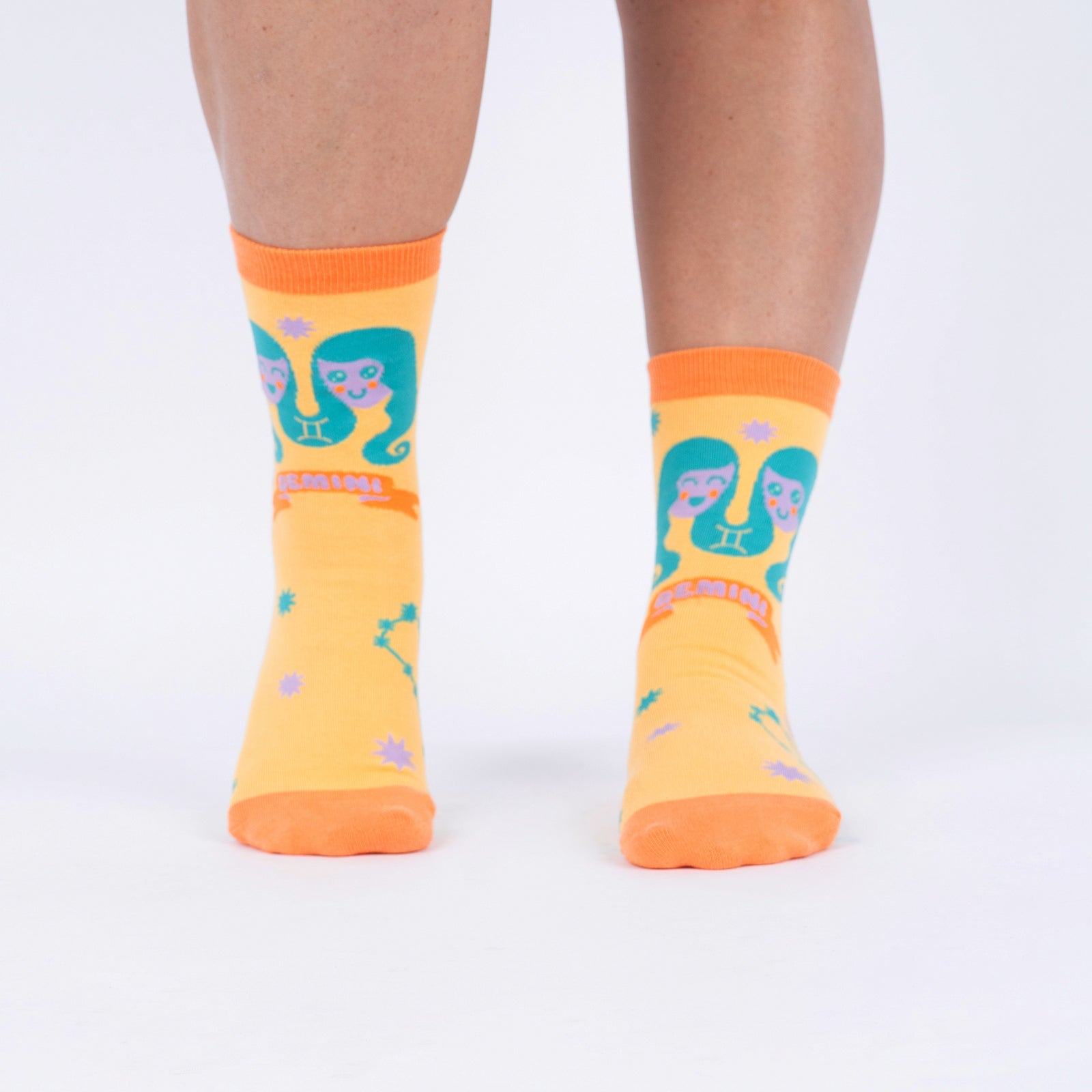 Gemini Greeting Card with Socks