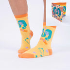 Gemini Greeting Card with Socks