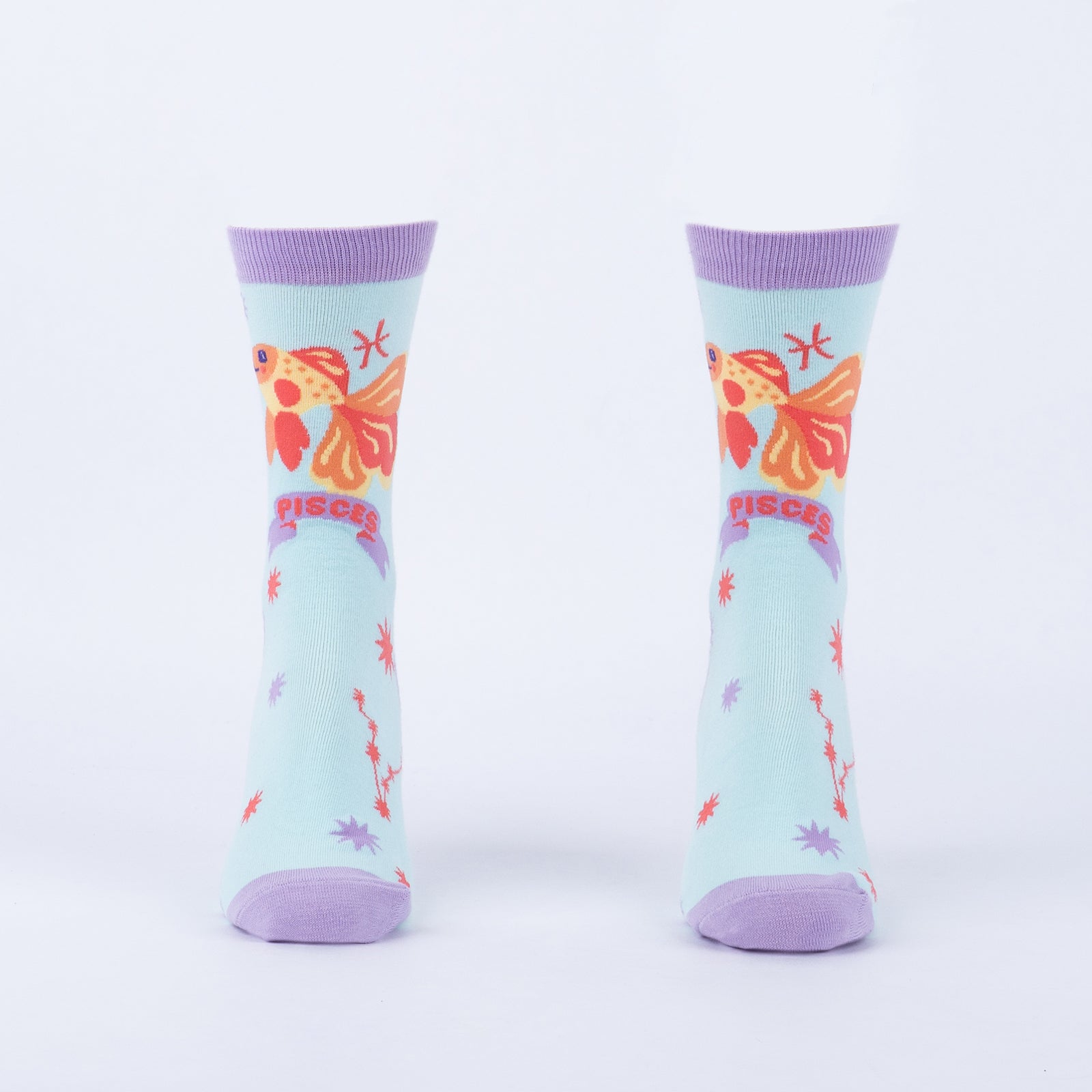 Pisces Greeting Card with Socks