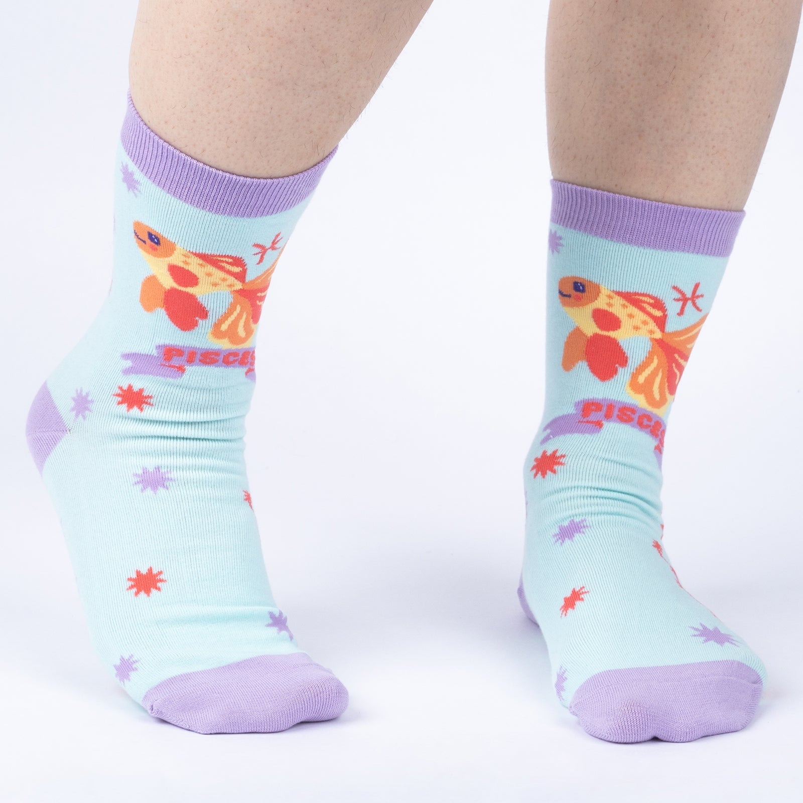 Pisces Greeting Card with Socks